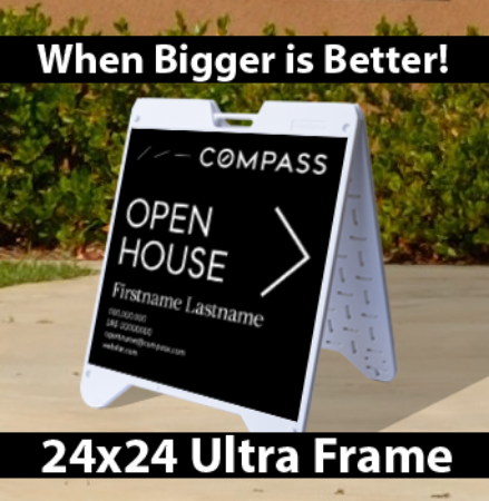 Picture for category Compass Open House White Ultra A-Frame 24"x24"