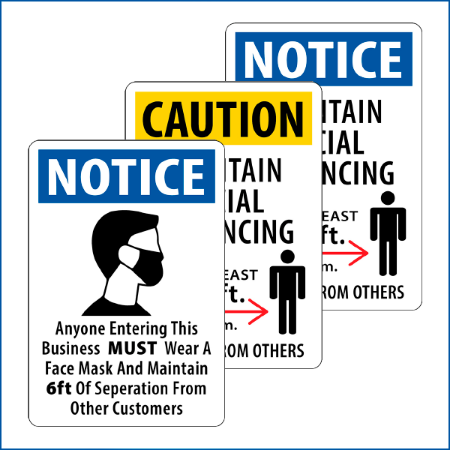 Picture for category COVID-19 Plastic Safety Signs
