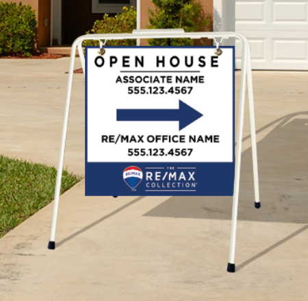 Picture for category RE/MAX Open House White Metal A-Frame