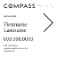 Picture of Compass 24"x24" O.H. Black Metal Frame - White Sign A