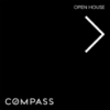 Picture of Compass 24"x24" O.H. Black Ultra Frame - Black Sign D