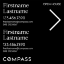 Picture of Compass 20"x20" O.H. Black Super Frame - Black Sign D