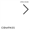Picture of Compass 24"x24" O.H. Black Ultra Frame - White Sign F