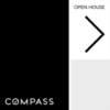 Picture of Compass 24"x24" O.H. Black Ultra Frame - Black & White Sign D